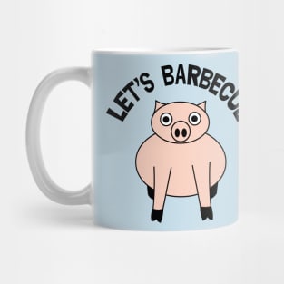 Let's Barbecue Funny Pig Roast Mug